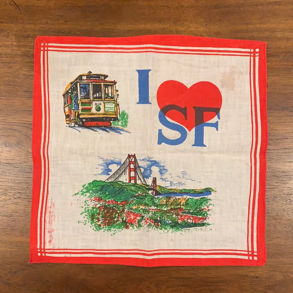 🔺FREE WHEN BUNDLED🔺 “I ❤️ San Francisco” Handkerchief / Pocket-square